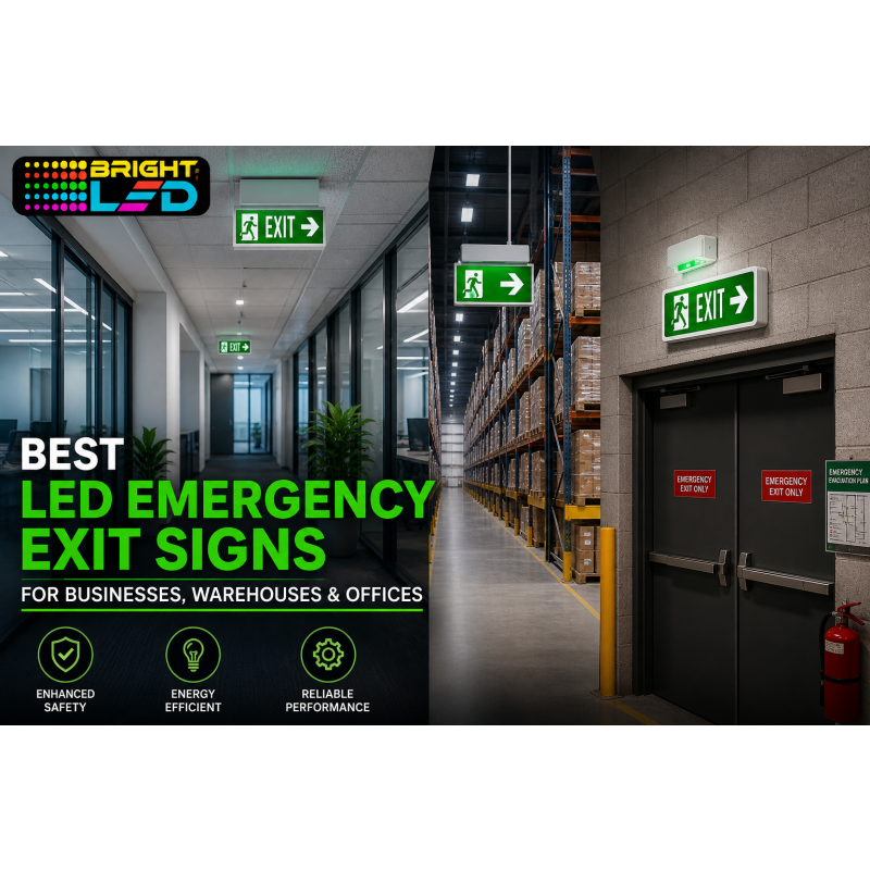 Best LED Emergency Exit Signs for Businesses, Warehouses & Offices