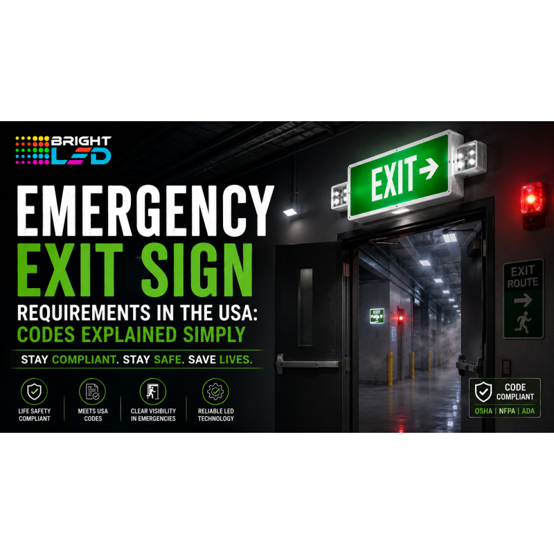 Emergency Exit Sign Requirements in the USA: Codes Explained Simply