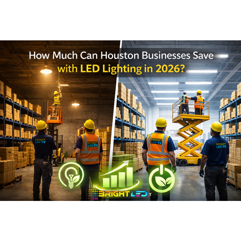 How Much Can Houston Businesses Save with LED Lighting in 2026?