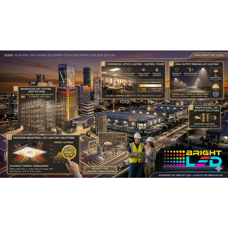 Best LED Lighting Solutions for Warehouses in Houston