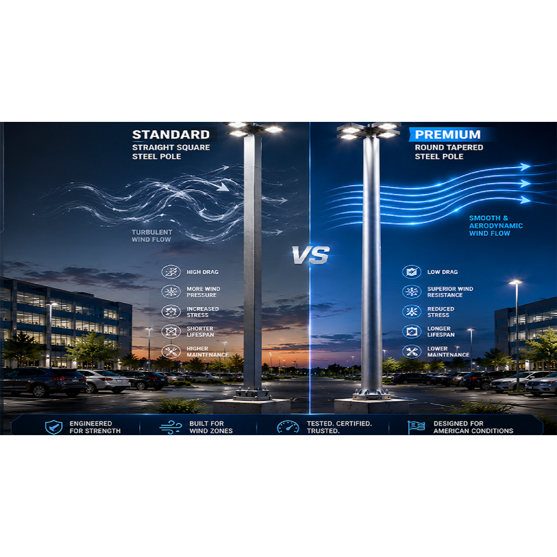Straight vs. Tapered Light Poles: Which Offers Better Structural Integrity?