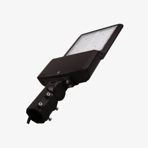 Engineering view of the reliable Sosen non-isolated driver inside a 300W industrial pole light fixture.