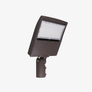 Heavy duty 450W industrial parking lot light fixture engineered for high voltage 480V systems.