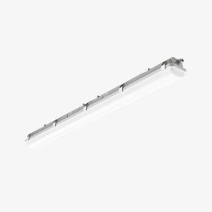 Internal driver switches for 30W 40W 50W and 3500K 4000K 5000K adjustments inside a 4ft vapor proof linear fixture.
