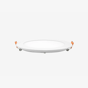 6-inch round slim recessed LED downlight fixture with 15W power and 5CCT selectable white by Bright LED TX.