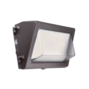Wholesale 60W commercial LED wall packs with glass covers in bulk supply for electrical contractors by Bright LED TX.