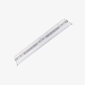 Commercial linear high bay featuring a dedicated DC sensor port and 35K to 65K color tuning controls.