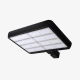 Industrial 450W parking lot light featuring adjustable slip fitter mount and 120-277V driver.