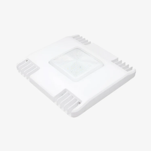 150W LED canopy light fixture designed for commercial parking garages, gas stations, and covered outdoor areas.