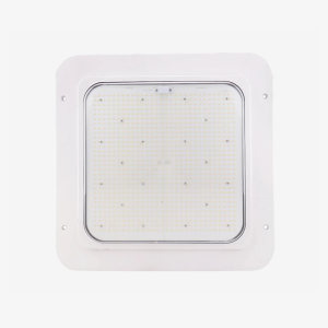 Multi-wattage commercial LED canopy light fixture adjustable up to 240W by Bright LED TX.