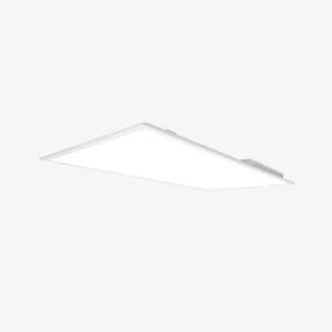 Front face of a 2x4 back-lit V2 LED panel light fixture featuring 5CCT selectable white for commercial grid ceilings.