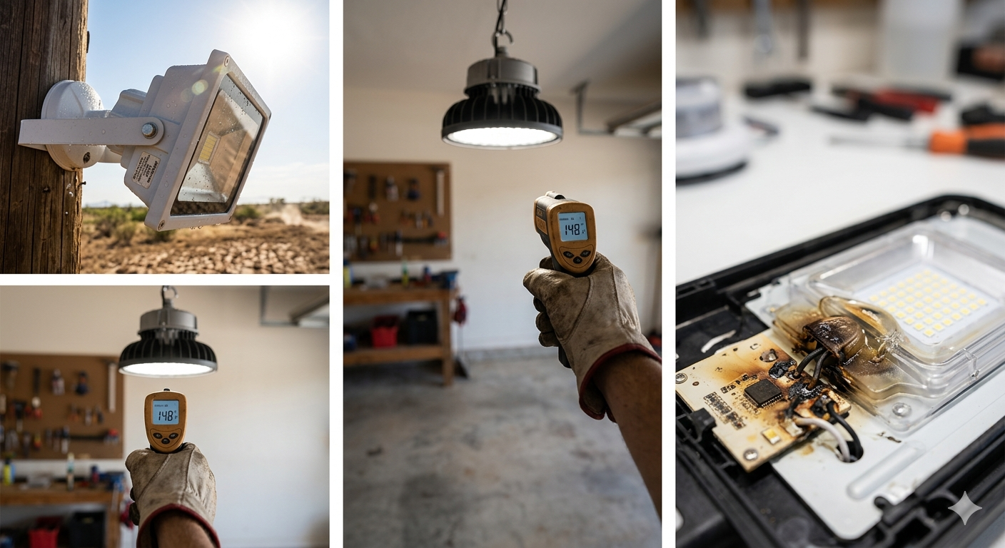 How Texas Heat Affects LED Lifespan